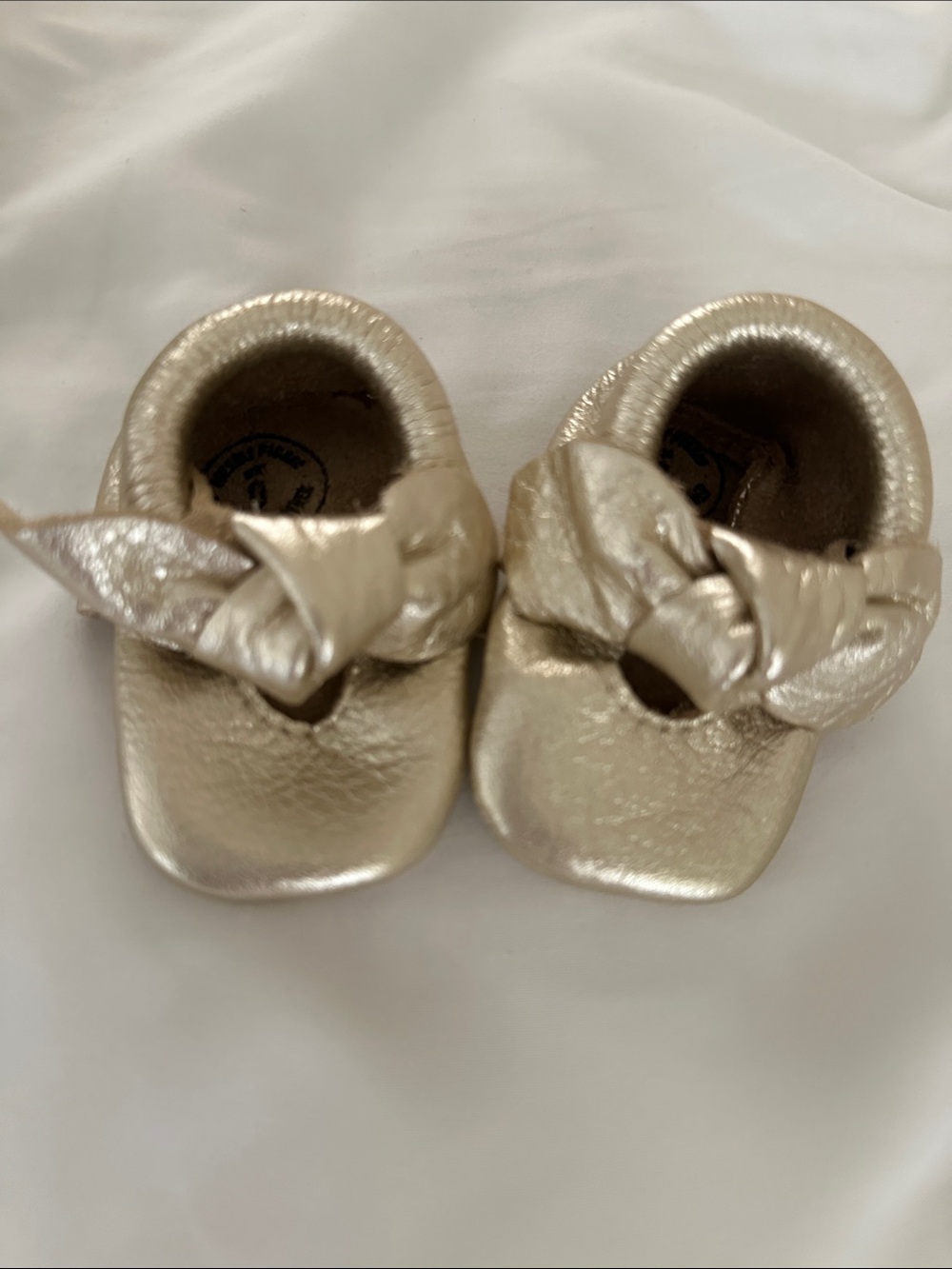Freshly Picked Gold Knot Baby Moccasins